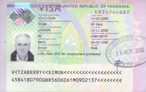 What are Tourist visa requirements for Tanzania